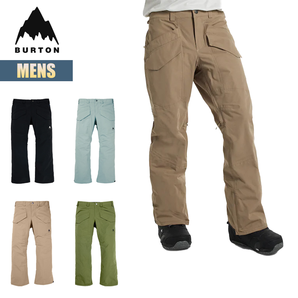Burtonバートンスノーボードパンツsnowboard防水釣り登山キャンプ Burtonバートンスノーボードパンツsnowboard防水釣り登山