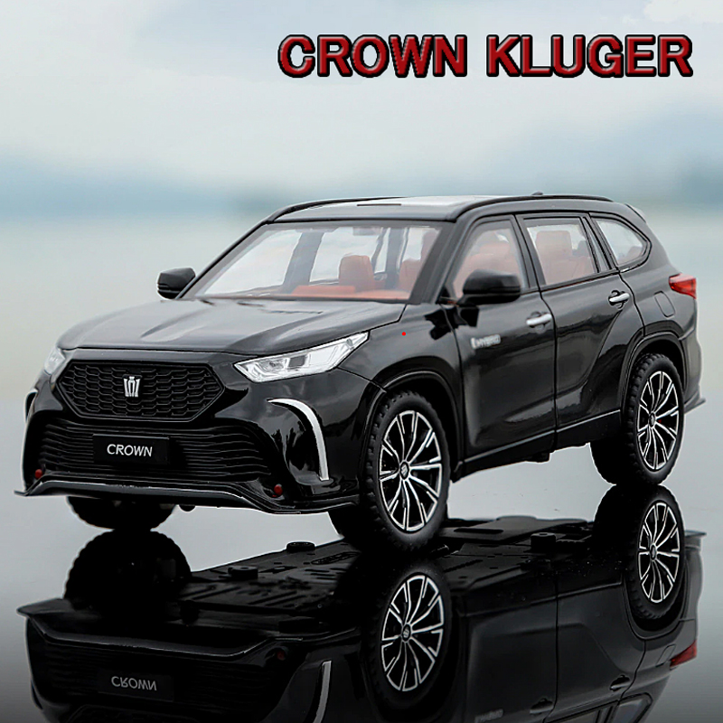 ミニカー 1/18 トヨタ クラウン KLUGER レッド 1/18 Scale Toyota Crown Kluger SUV Red Diecast Car Model Toy