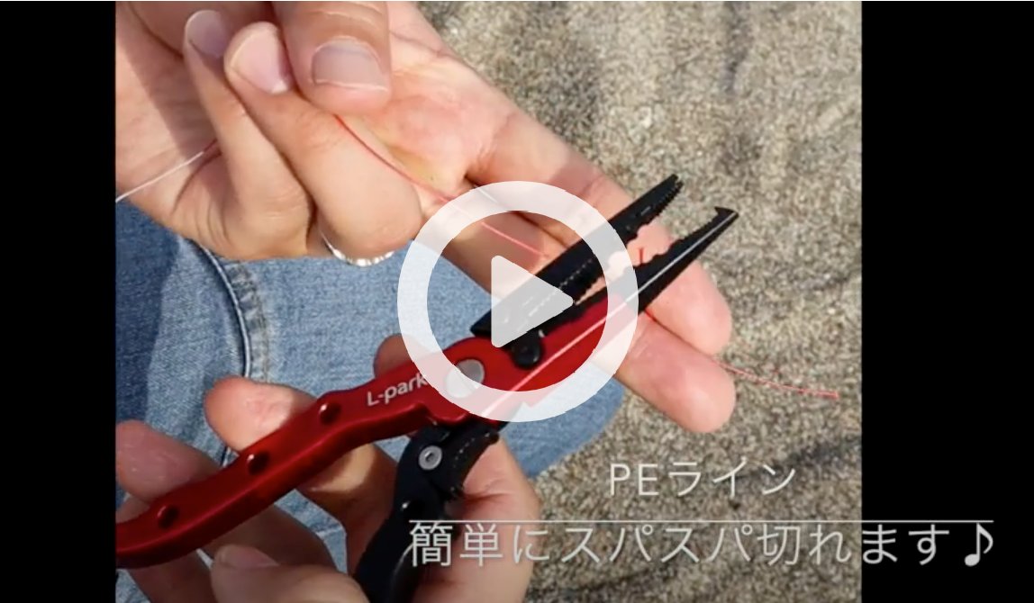 釣り道具 ロック付き フィッシングプライヤー フィッシュ