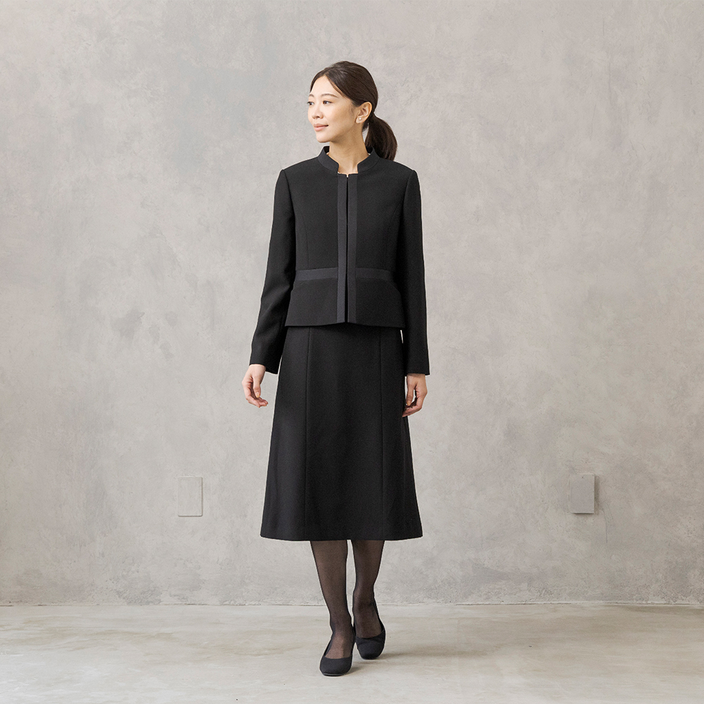 CARETTE ヒロミヨシダ 喪服 レディース ロング丈 ブラック