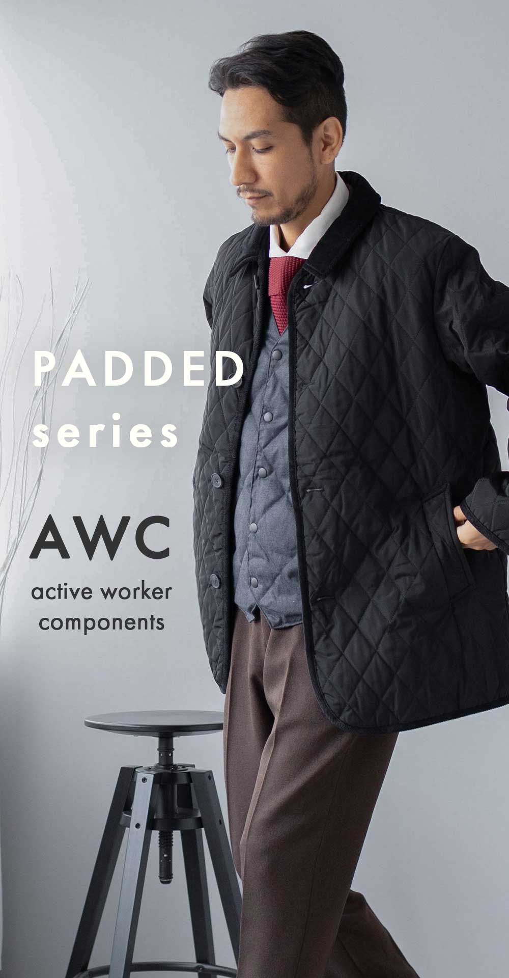 AWC ダウンベスト メンズ ビジネス スーツベスト Vネック