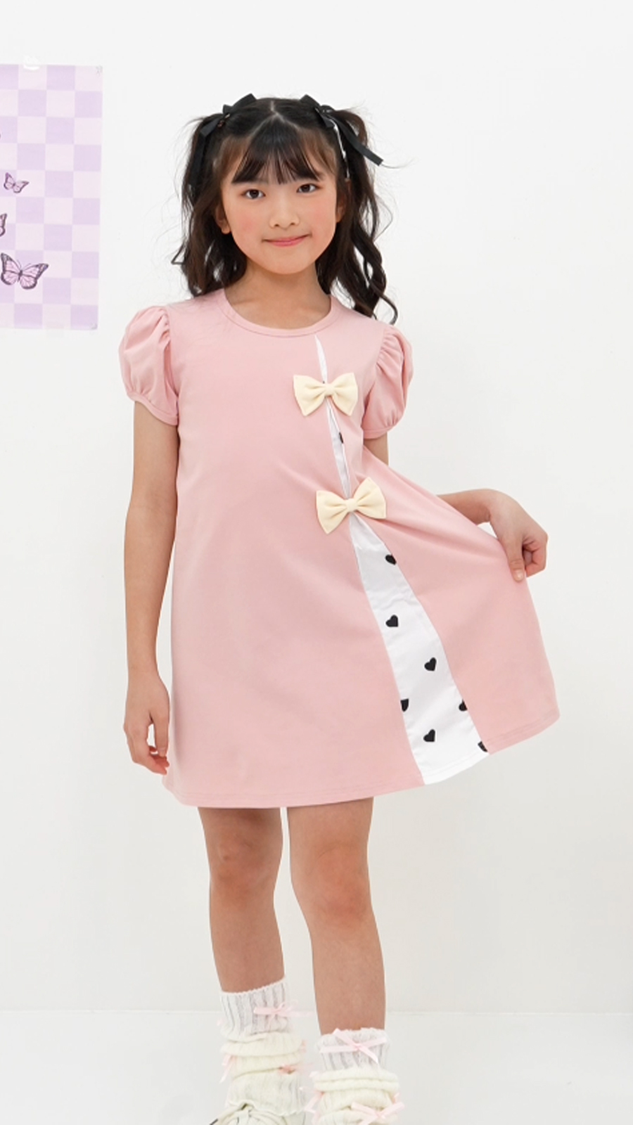 Bee des ワンピース キッズ 子供服 女の子 カジュアル チェック
