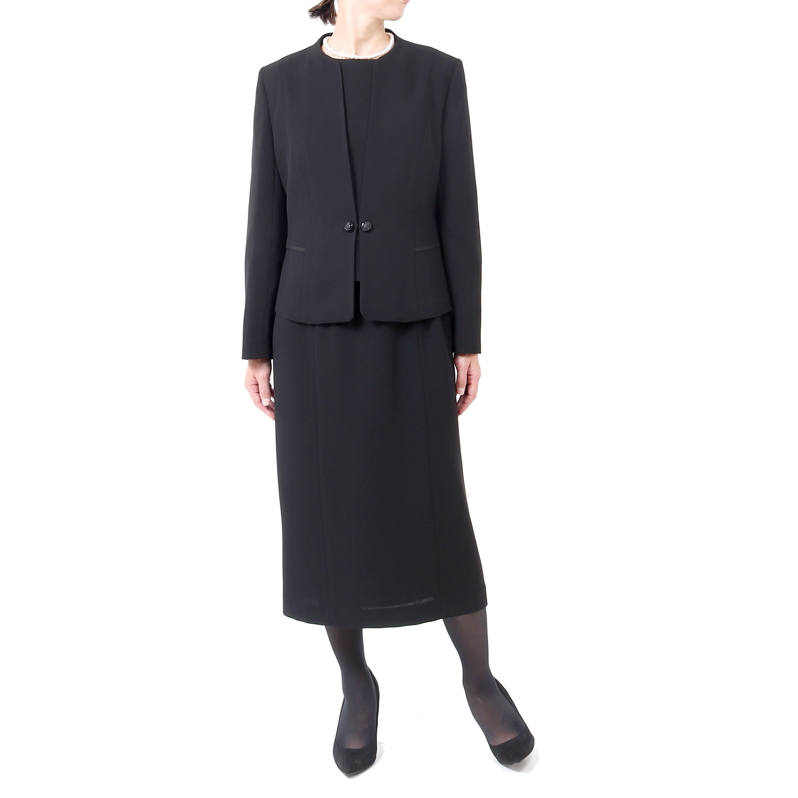 新品同様　INED　スカートスーツ　セットアップ　ブラック　9号　M　ウール INED レディーススーツ、フォーマル｜ファッション おすすめ人気商品