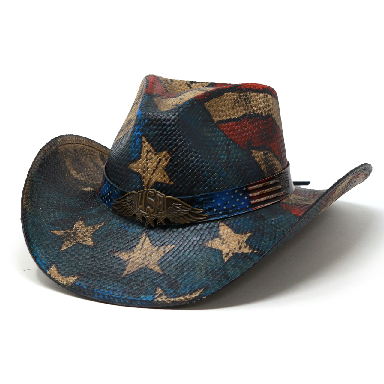 パナマハット メンズ 春夏 帽子 ウエスタンハット カウボーイ