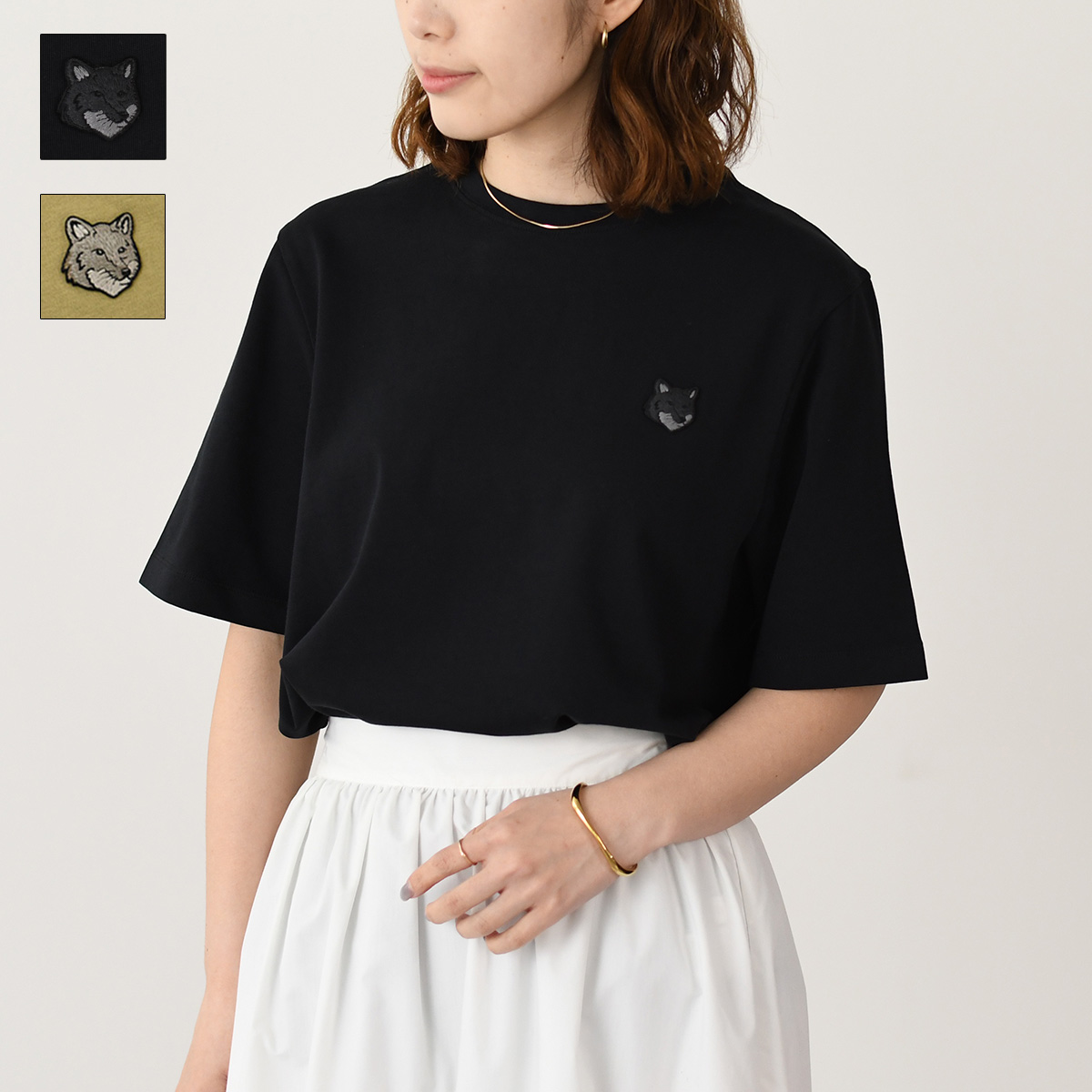 MAISON KITSUNE ドレスド フォックス イージー Tシャツ MAISON KITSUNE メゾンキツネ DRESSED FOX EASY ドレスド