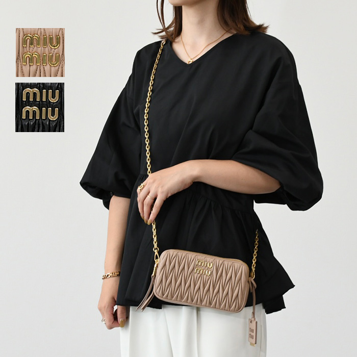 MIU MIU♡マテラッテ　ブラック トートバッグ ショルダー付き Amazon | [ミュウミュウ] ハンドバッグ ショルダーバッグ