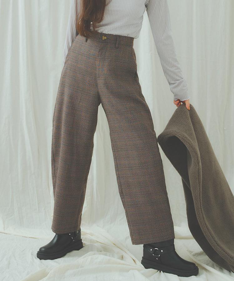 【ゆったり♪】CUPSHE ワイドレッグパンツ KOBE LETTUCE ワイドパンツ レディース 秋 タック 40代 50代 60