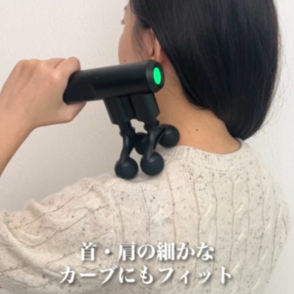 【公式店P10倍】ルルドガン クアトロ アーム付き AX-HX438 振動 ガン 筋膜リリースガン マッサージガン 首 肩 背中 足 足裏 ふくらはぎ フット マッサージ器 | ルルド | 18