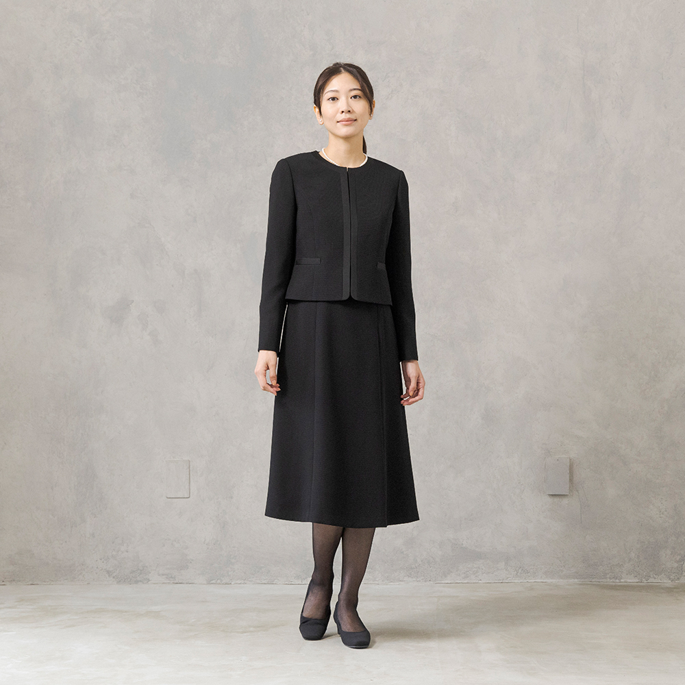 CARETTE ヒロミヨシダ 喪服 レディース ロング丈 ブラック