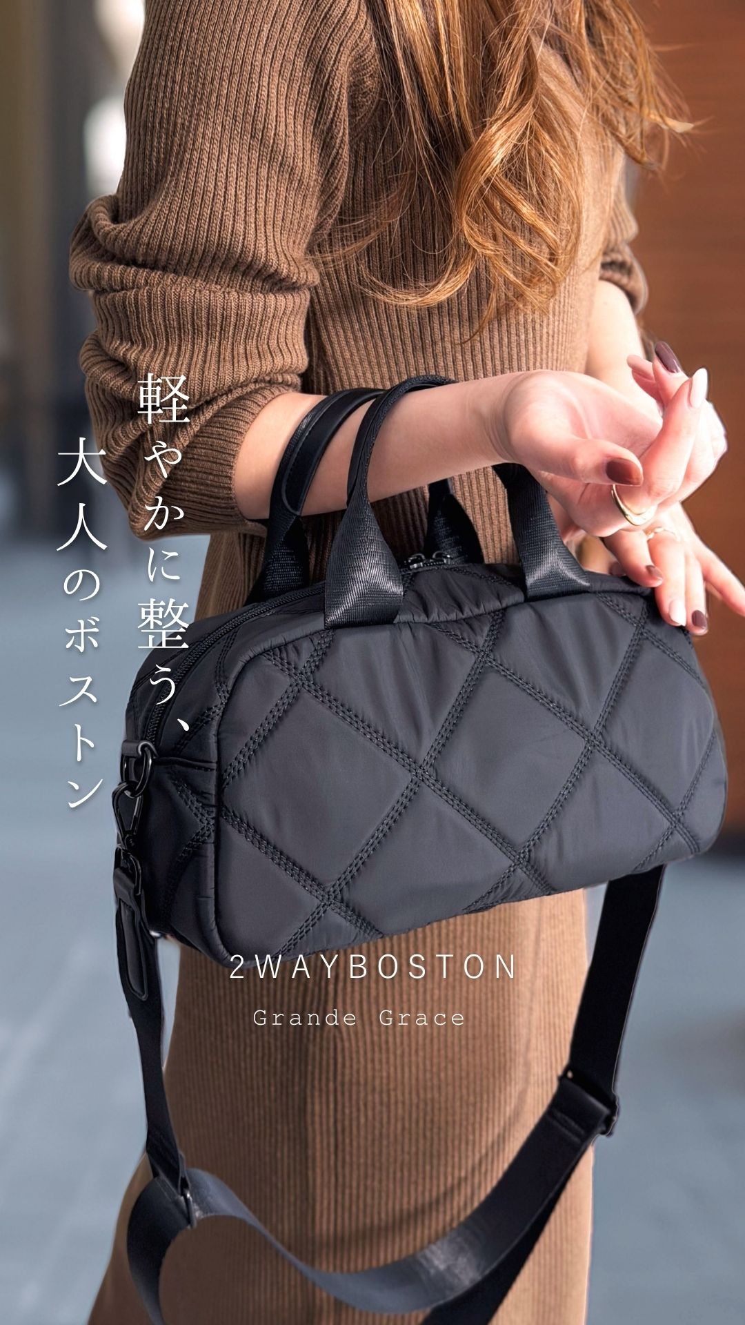 予約11上】【動画あり】ボストンバッグ 横長 ショルダーバッグ