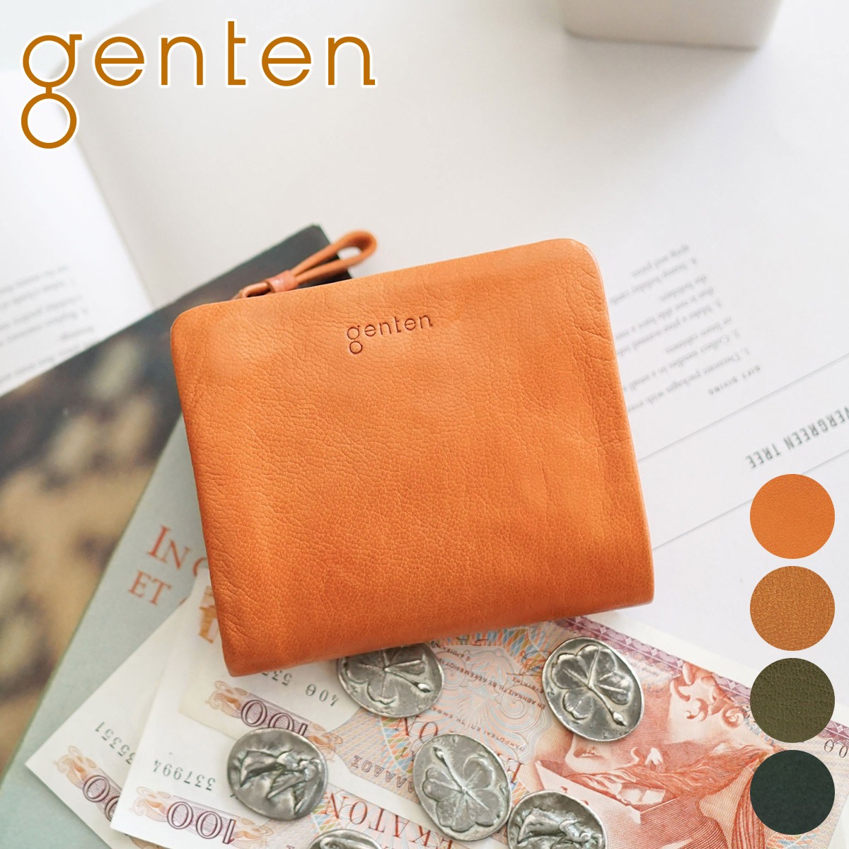 なっつみんページ 楽天市場】【安心の3年保証付】 genten ゲンテン 財布GOAT BASIC