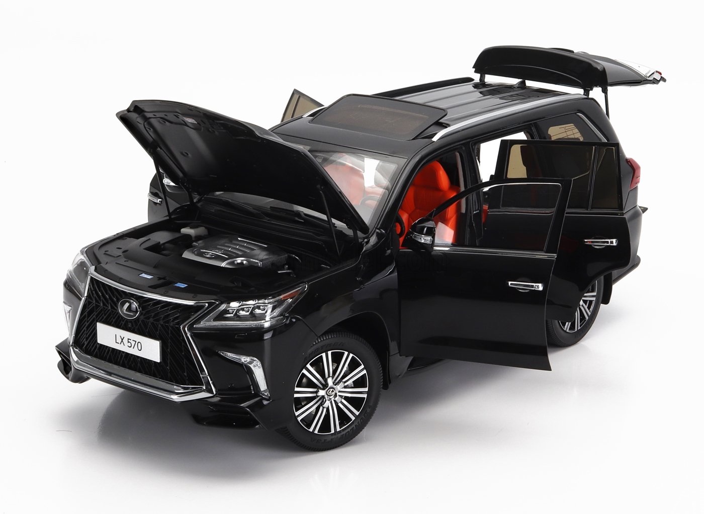 Lexus DUB Edition ブラックミニカー トヨタ ミニカー 1/18 レクサス LX570 SUV LCD-MODEL LEXUS 2022