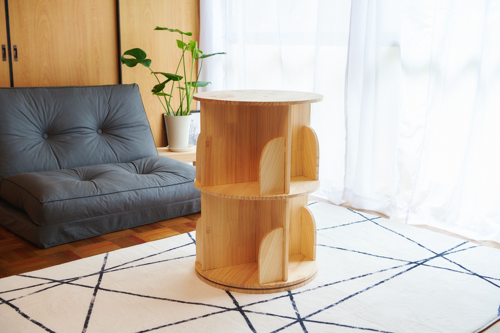 絵本棚 ブックシェルフ 無垢材家具 パイン