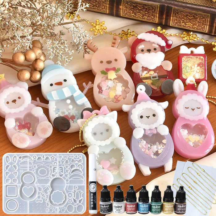 MY mama シリコン型 クリスマス フレンズ シャカシャカ モールド