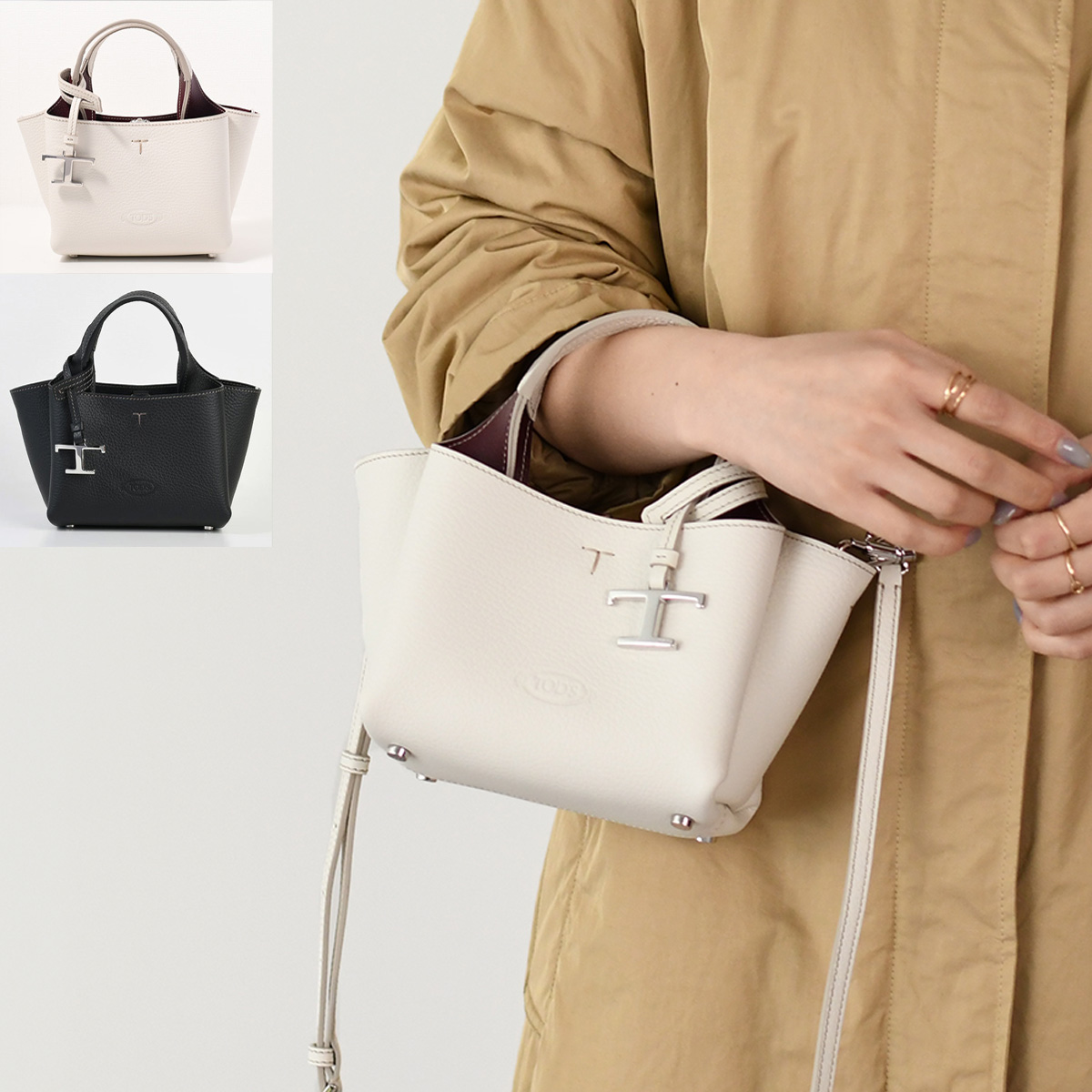 TOD'S トッズ ハンドバッグ レザーバッグマイクロ