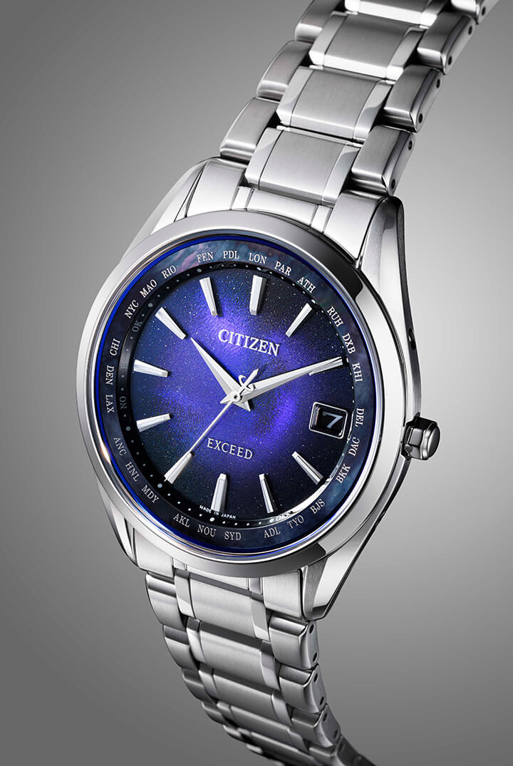 ★稼働品★ CITIZEN エクシード EXCEED 電波ソーラー デイト YG EXCEED(CITIZEN) CITIZEN EXCEED 限定ペアモデル 世界限定600本