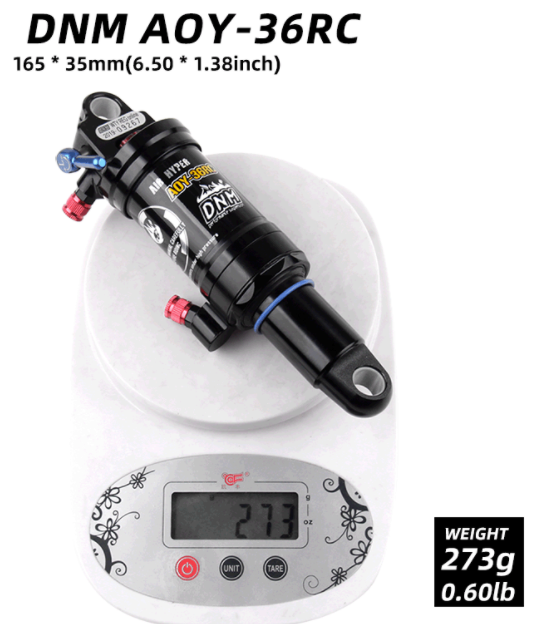 DNM AOY 36RC Mountain Bike Air Rear Shock With Lockout 165mm