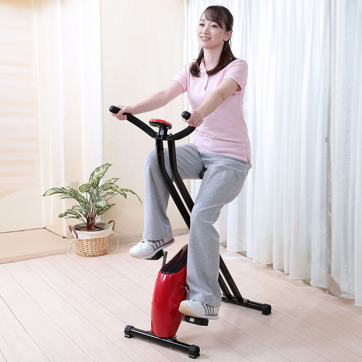 【新品未使用】Maxkare フィットネスバイク 自転車トレーニング 有酸素運動 月額3,680円レンタルプラン：MERACH フィットネスバイク 静音 有