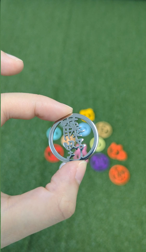 ゴルフマーカー 名入れ 【ステンレス切り文字マーカー】 ゴルフ マーカー 1個 おしゃれ 漢字 ローマ字 名前 ボールマーカー ゴルフグッズ 還暦 退職祝い GHOGolf |  | 15