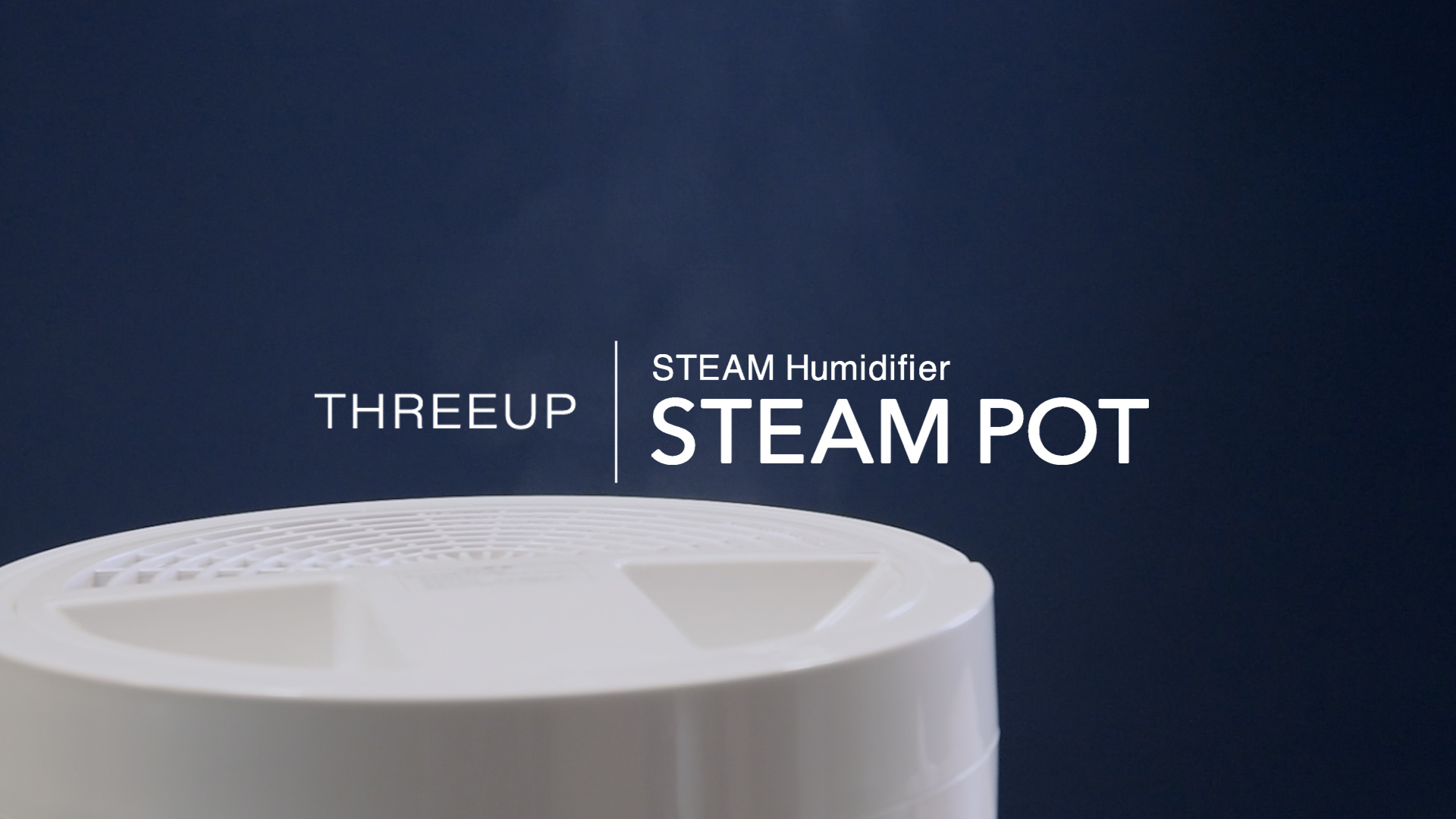THREEUP 加湿器 スチーム式 上から給水 加熱 2.0L 湿度設定 エコ