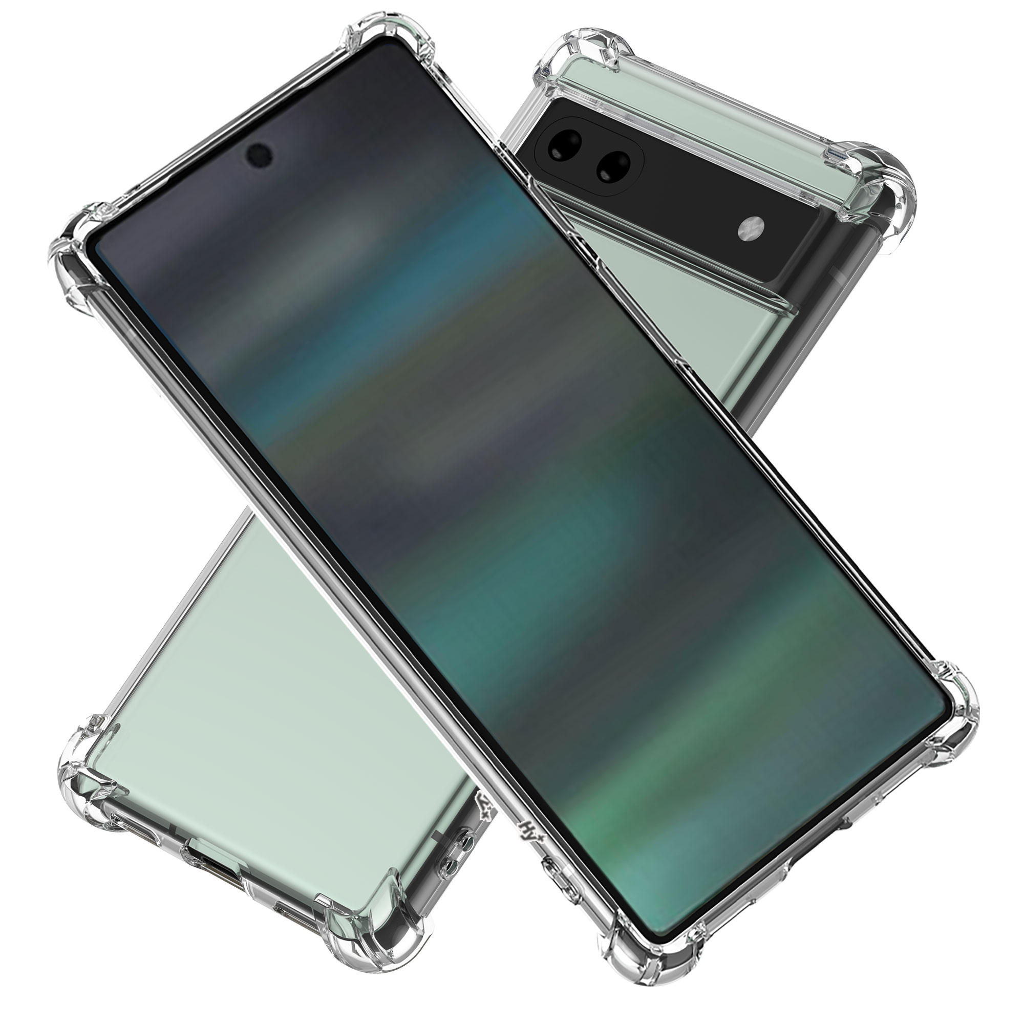 Pixel6a ケース クリア 透明 耐衝撃 衝撃吸収 ピクセル6a | Hy+ | 17