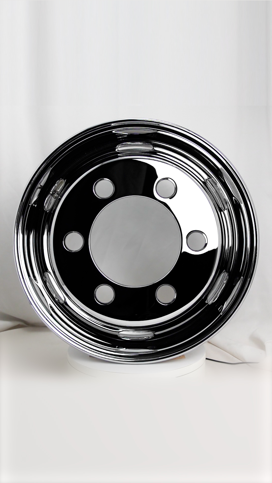 新車外し　トラック用ホイール　6.00×17.5　オフセット127　トピー メッキホイール 17.5×6.00 6穴 JIS オフセット119 / 127