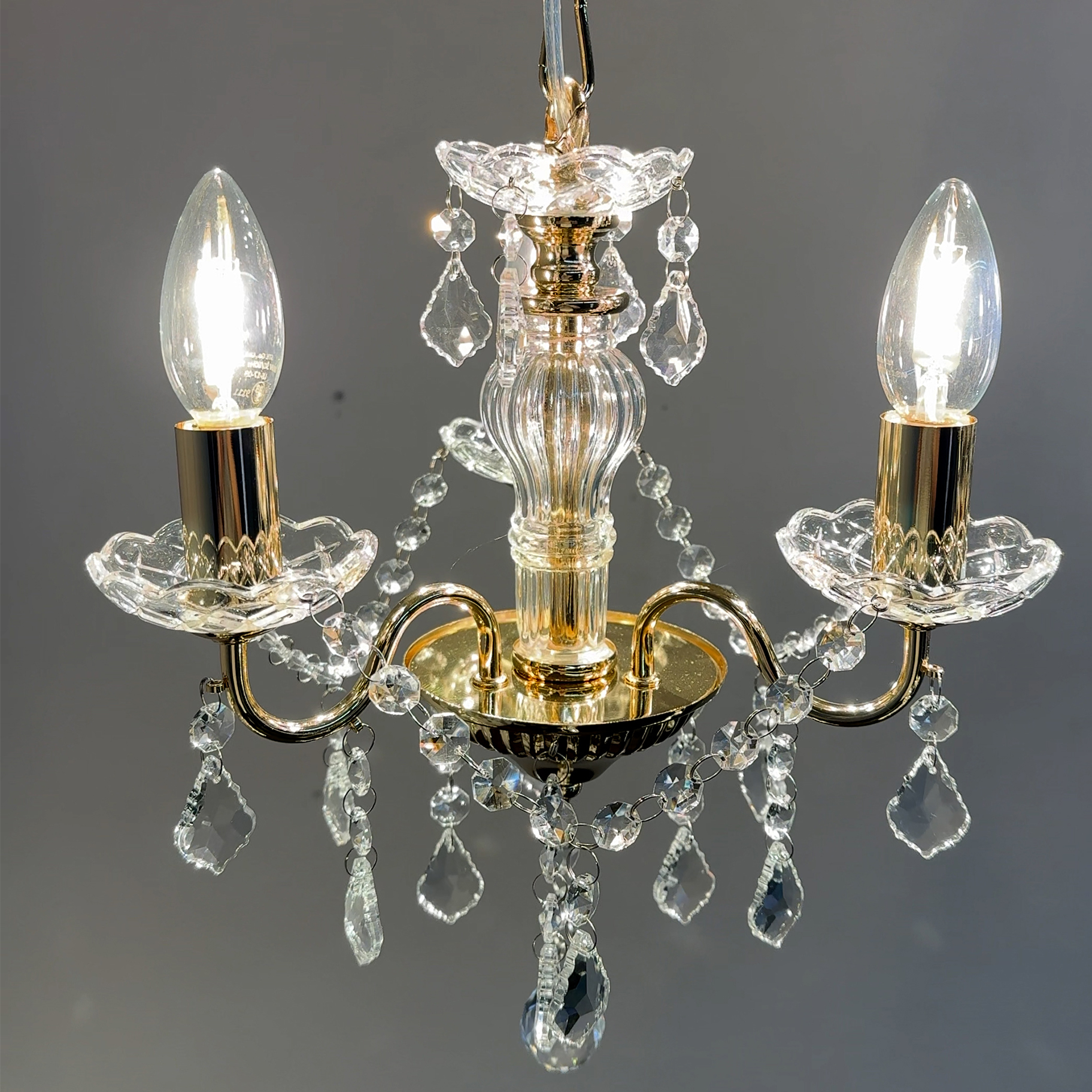 <a>【未使用に近い】アントイン シャンデリア 3灯 ゴールド アントイン シャンデリア 3灯 ゴールド | Francfranc（フラン