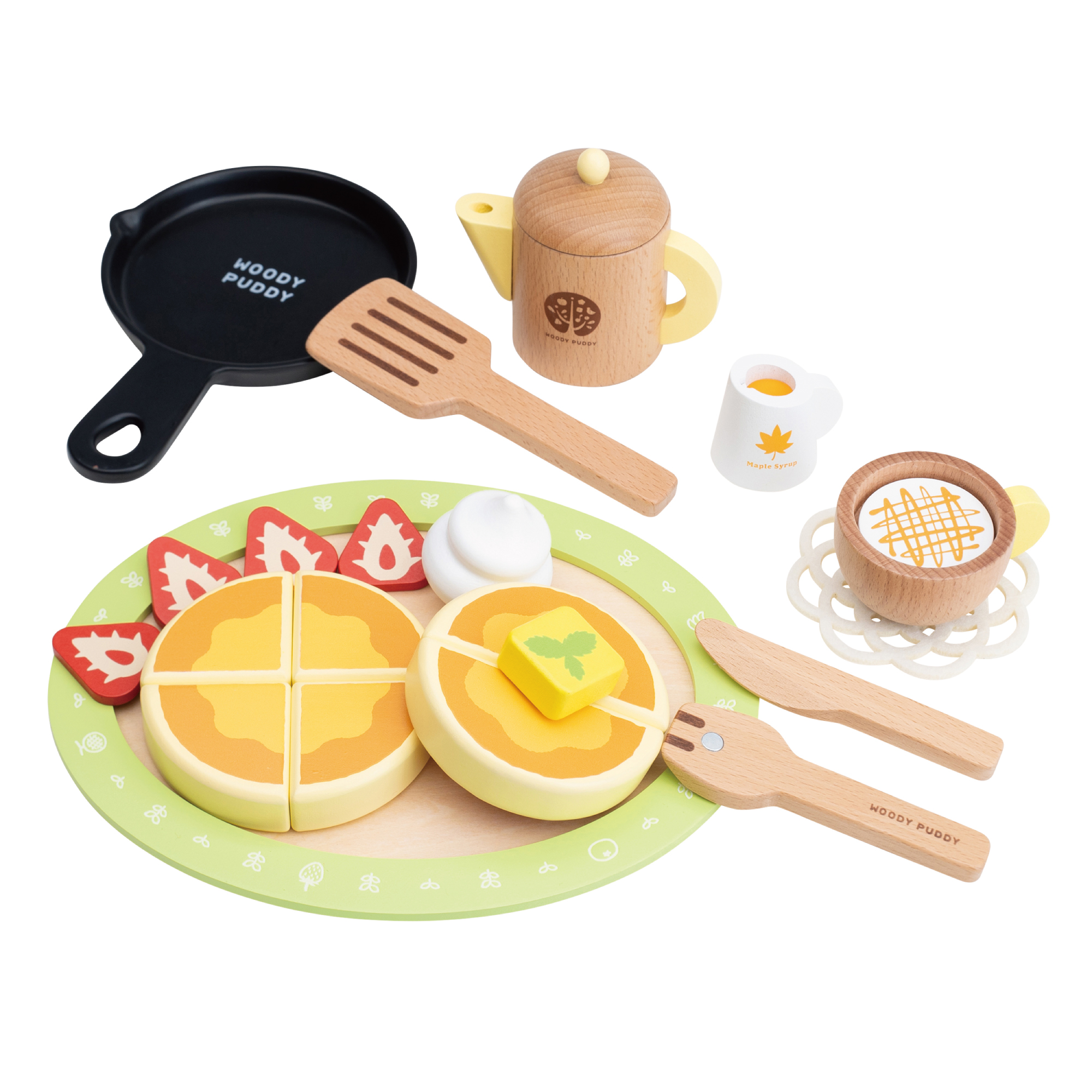 ウッディプッディ はじめてのおままごと ケーキセット【おもちゃ