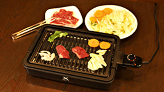 山善 減煙焼肉グリル XGRILL SLG-X125-B ホットプレート - 最