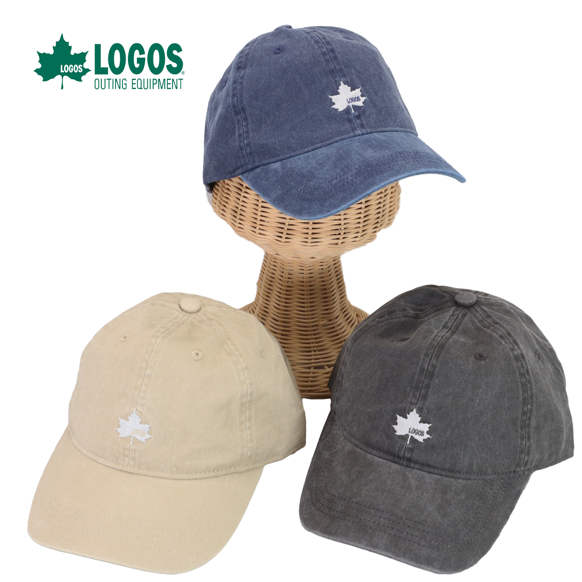 LOGOS ロゴス（LOGOS）ピグメントダイキャップ 帽子 メンズ帽子