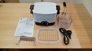 山善 電気フライヤー 揚げ物の達人 YAC-120-W 電気フライヤー