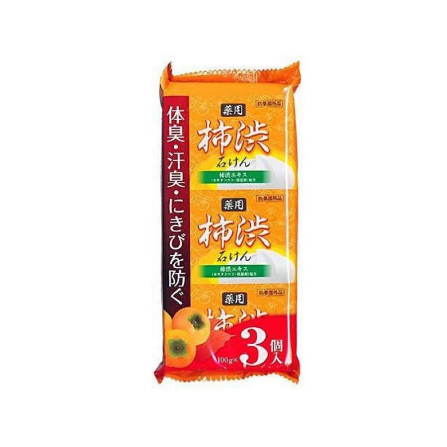 【薬用石鹸】柿の葉石鹸「渋の泡」6個セット 薬用石鹸】柿の葉石鹸「渋の泡」6個セット