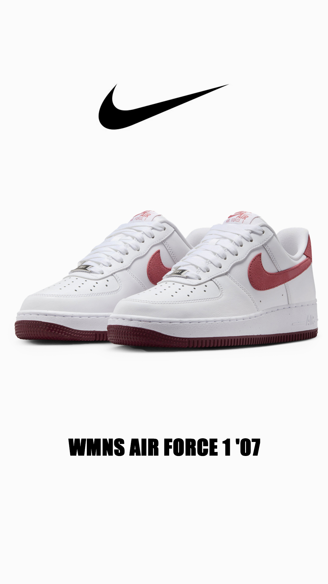 エア フォース 1 NIKE WMNS AIR FORCE '07 【VALENTINE'S DAY