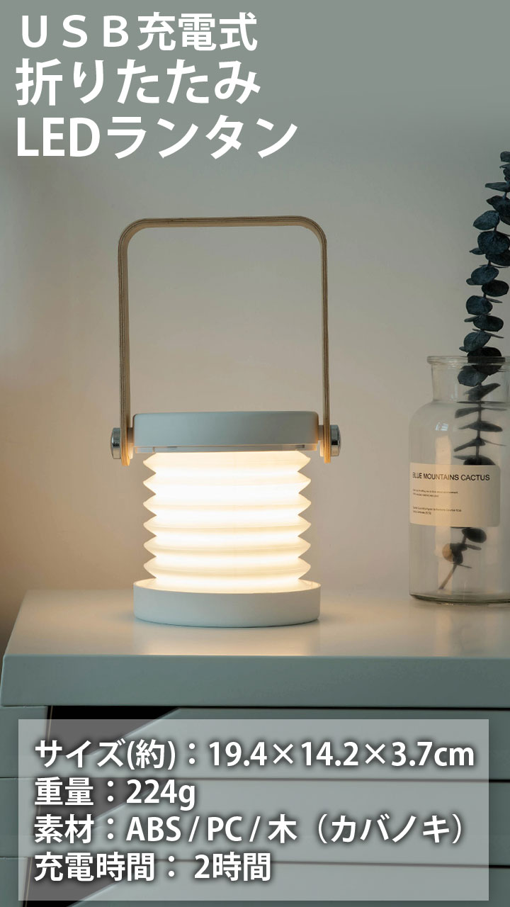 ENTLIGHT VASE ホワイト・ウッド USB充電式ランタン ENTLIGHT Vase] ランタンスピーカー Bluetooth対応 モダンな
