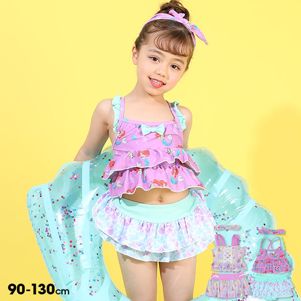 Disney - 正規品　ワールドファミリーBook 7-9 とベビー水着 70％OFF】アンパサンド L276169-14M チェリー×ドットワンピース