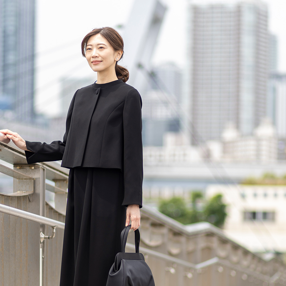 AKI TOKYO フォーマル ワンピース ロング 黒 M STK