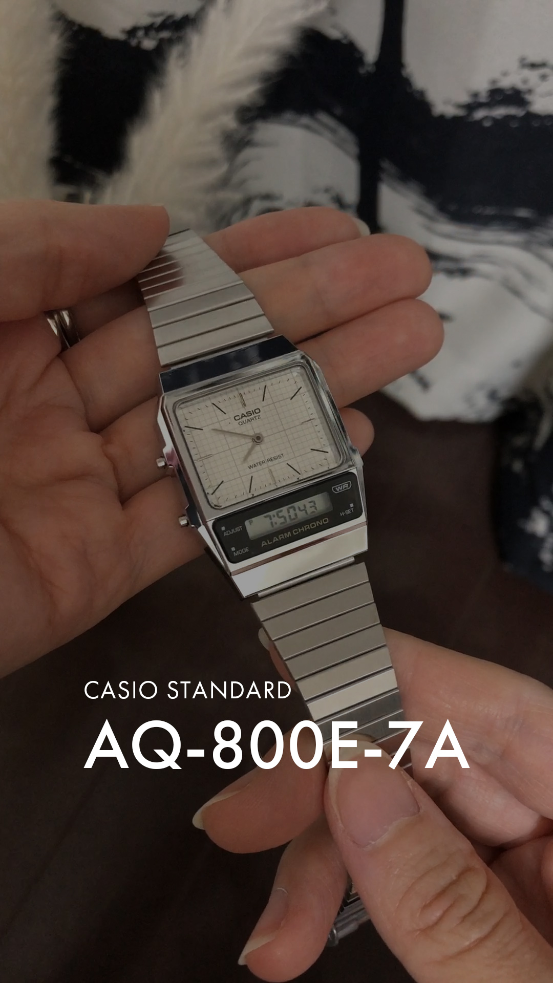 スタンダードアナデジ 並行輸入品 10年保証 CASIO STANDARD MENS