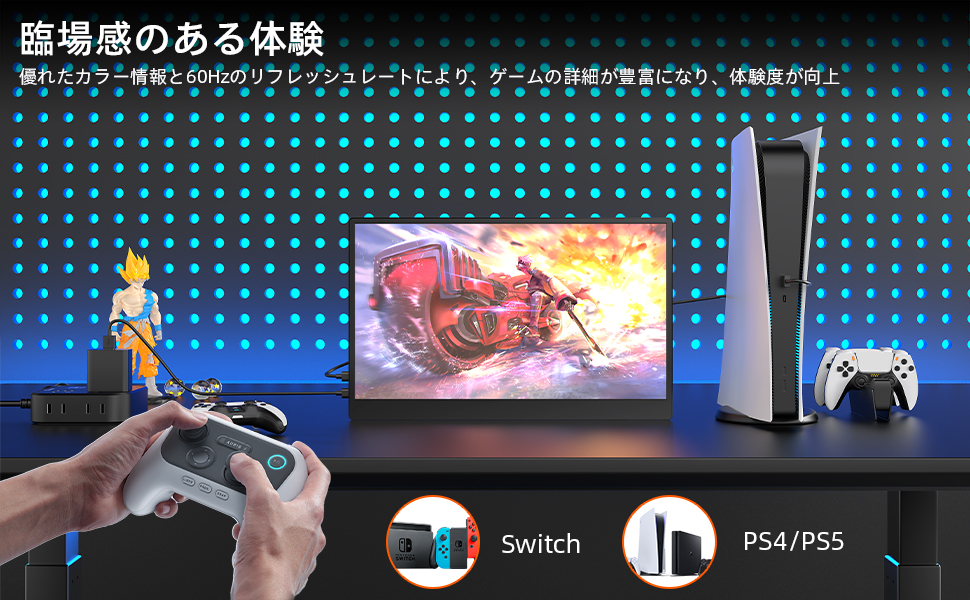 VETESA 新品 モバイル モニター ポータブルサブ ゲームモニター