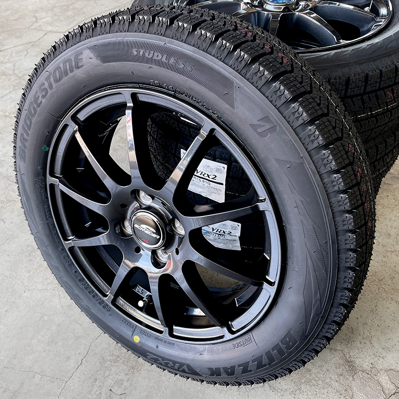 ブリザック VRX2 165/65R15 スタッグ 15×4.5J ガンメタ タフト
