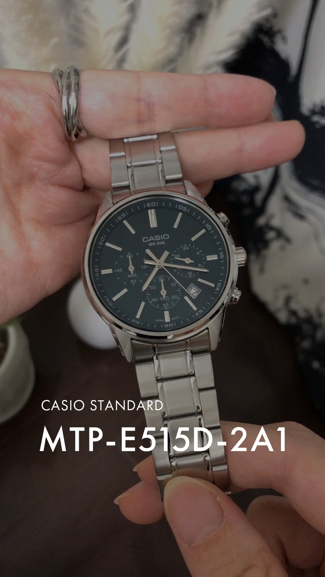 CASIO カシオ クロノグラフMTP-E515D-2A1 MTP-E515D-2A1V | CASIO