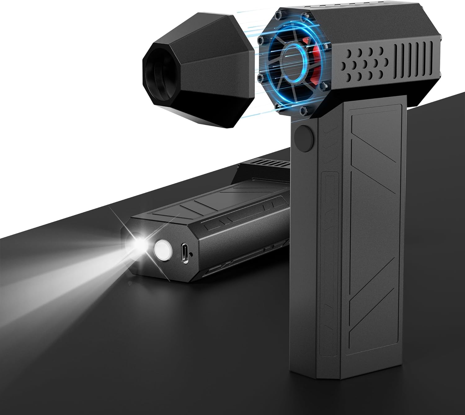 ブロワー 60m/s大風速 ターボモード最大推力1.6kg LEDライト付き ブロワー 60m/s大風速 ターボモード最大推力1.6kg LEDライト付き
