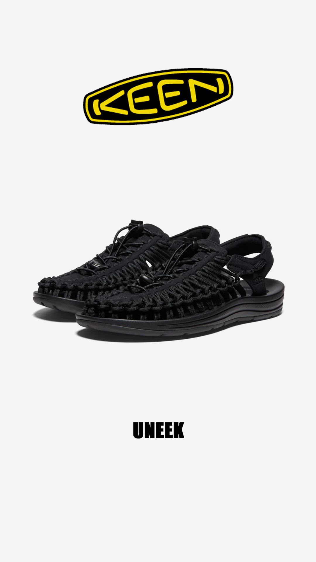 【一度使用】KEEN 黒 サンダル【美品】 キーン（KEEN）（レディース）ユニーク UNEEK ブラック 黒 Black