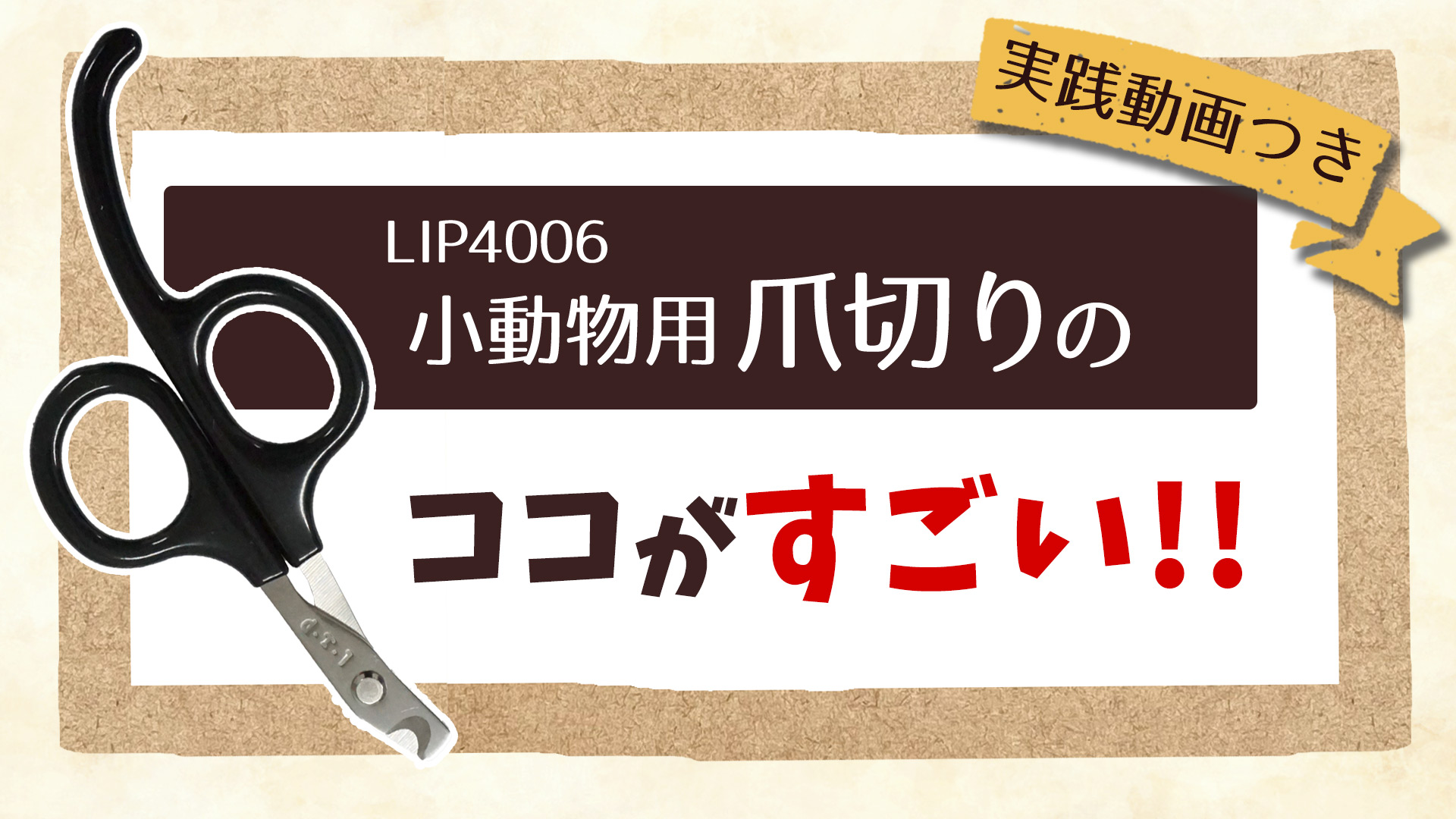 ペット 爪切り LIP4006 小動物用 爪切り 岐阜県関市製 フェレット お手入れ用品 ケア用品 爪切り ネイルクリッパー つめ切り 切れ味 子犬 メール便可 | L・I・P | 07