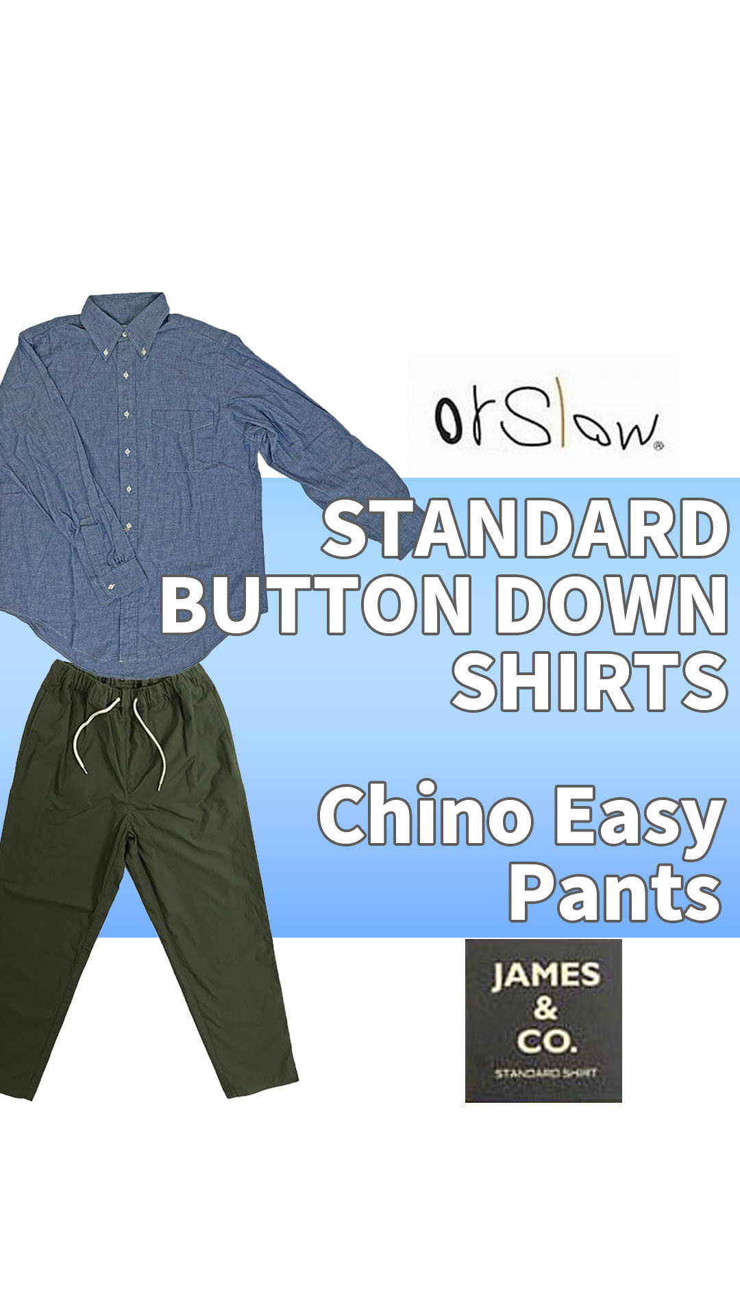 orSlow orslow オアスロウ STANDARD BUTTON DOWN SHIRTS 01-8112
