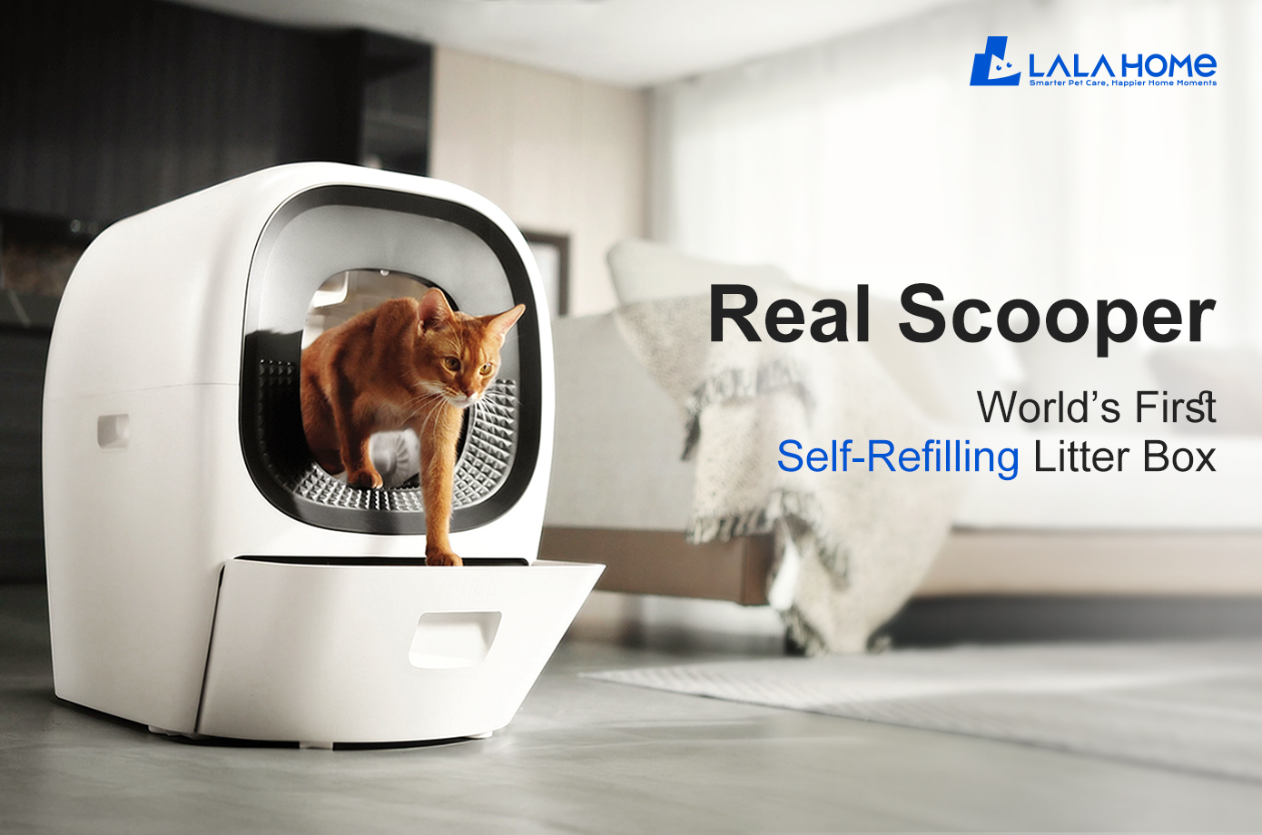 LALA RealScooper 全自動猫トイレ Amazon | LALAHOME 全自動猫トイレ 猫トイレ RealScooper Pro 今