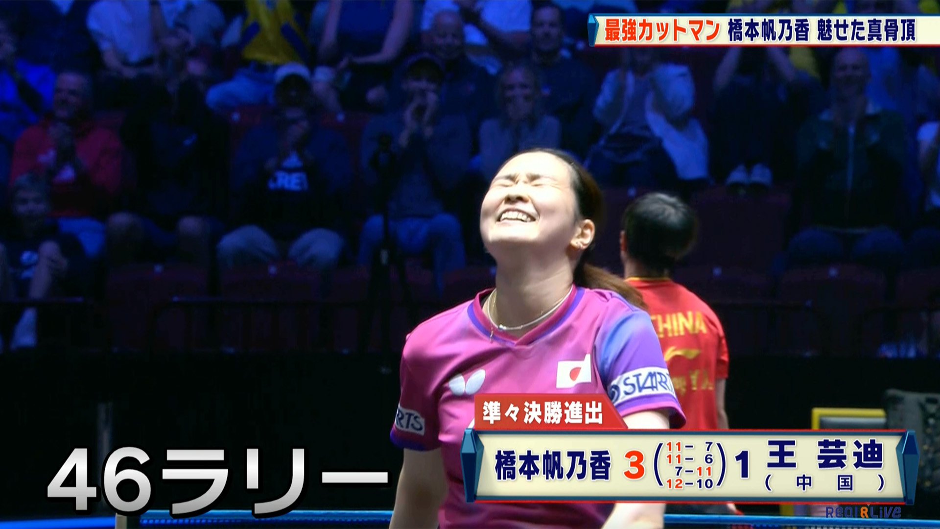 動画】張本美和 ベスト4までストレート勝ち！2週連続Vを目指し