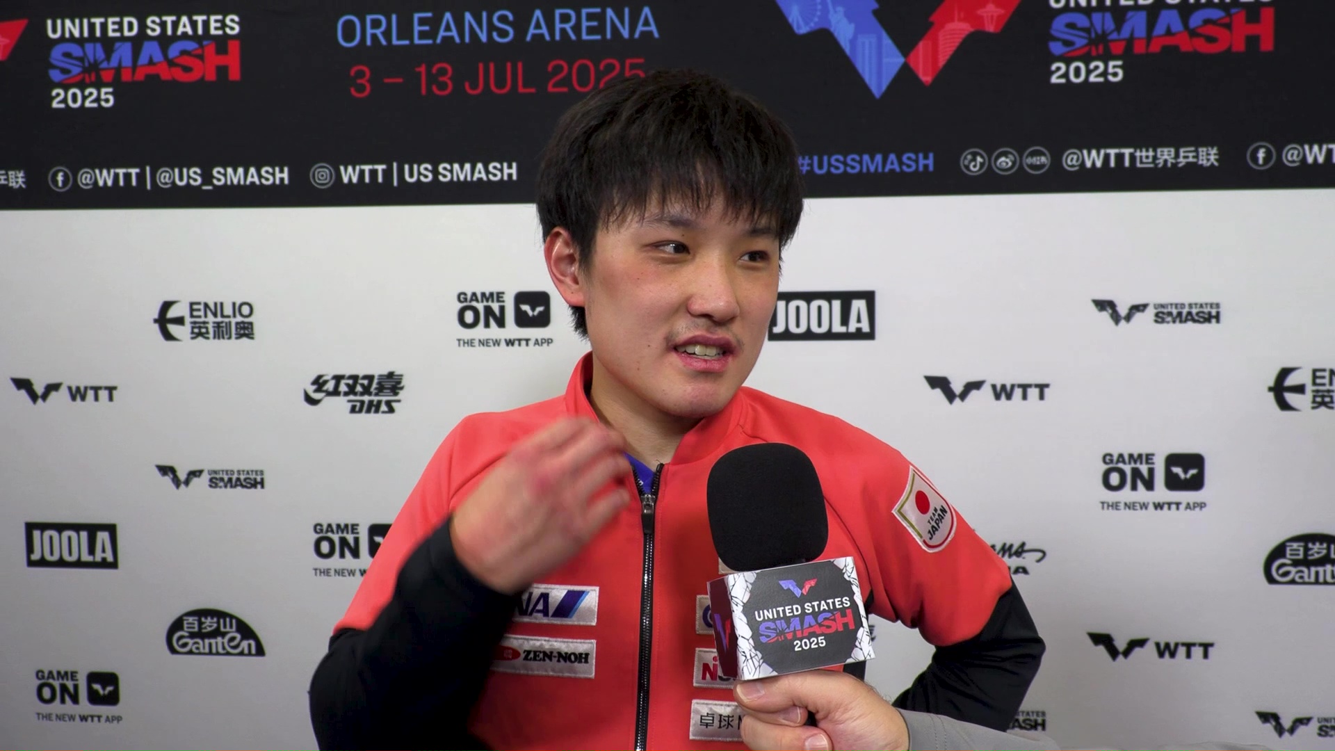 【卓球】張本智和 世界1位撃破で初の決勝の舞台へ  最終ゲーム前のインターバルで嘔吐「緊張とプレッシャーで吐いてしまった」｜USスマッシュ2025