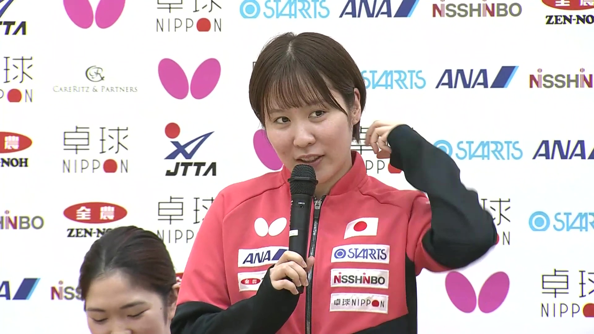 平野美宇「練習したことを発揮して1試合でも多く勝ちたい」｜世界卓球2025