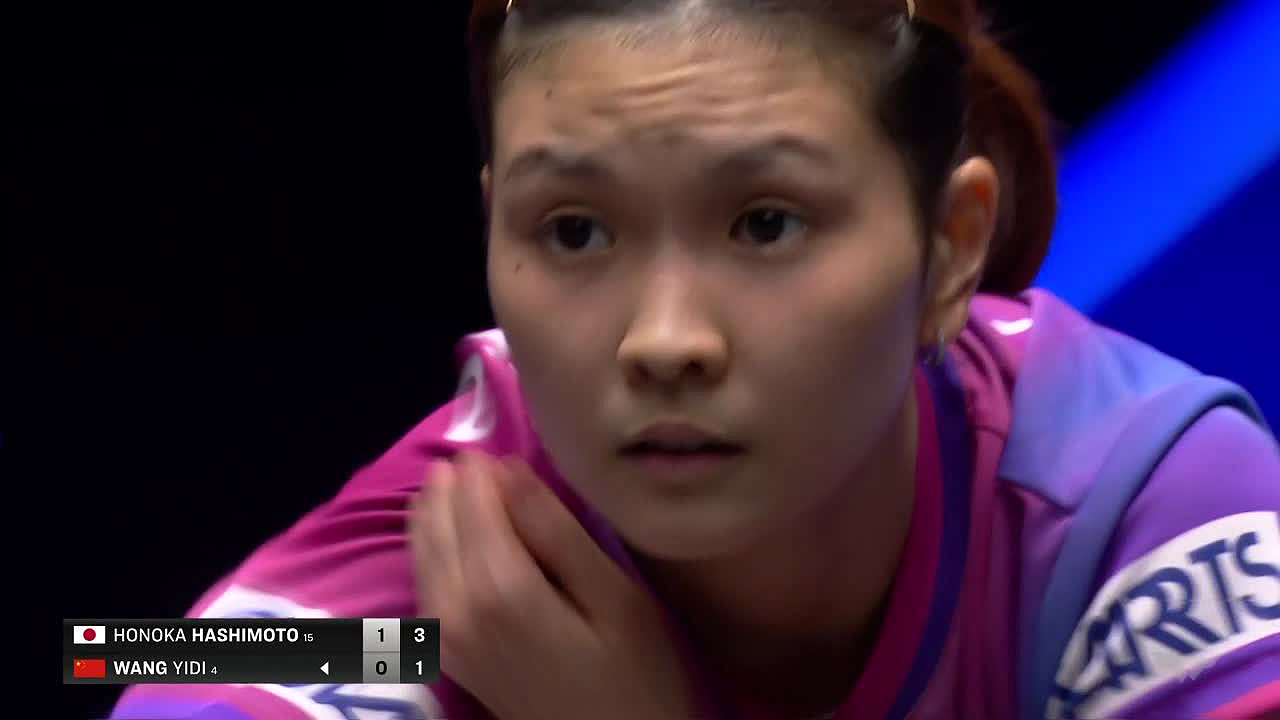 動画】【卓球】橋本帆乃香が世界4位・王芸迪に衝撃のストレート