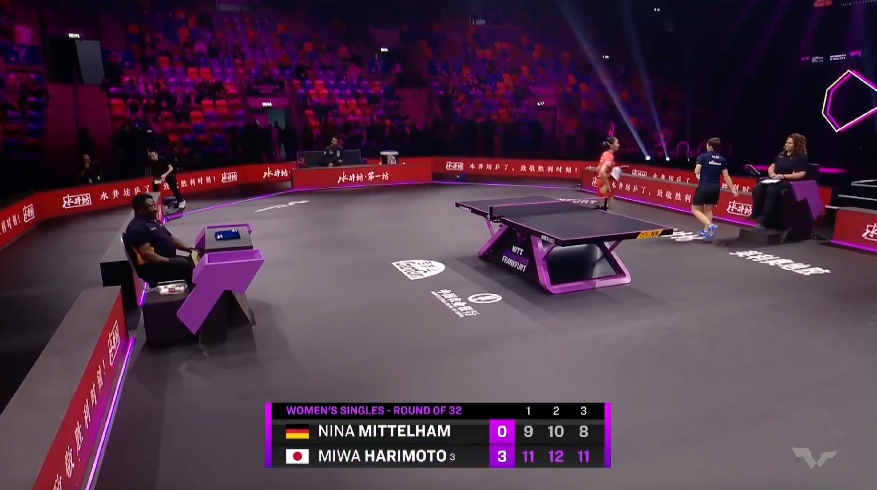 張本美和 開催国の強敵をものともせず初戦ストレート勝ち｜WTTチャンピオンズ フランクフルト